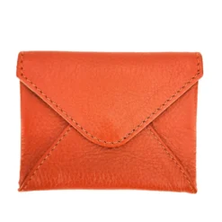 Porte-cartes cuir nino orange