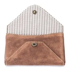 Porte-cartes cuir nino suède