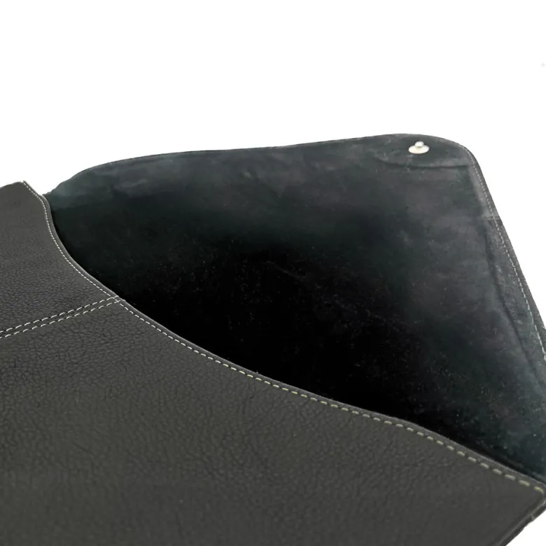 Porte-documents cuir marcel noir
