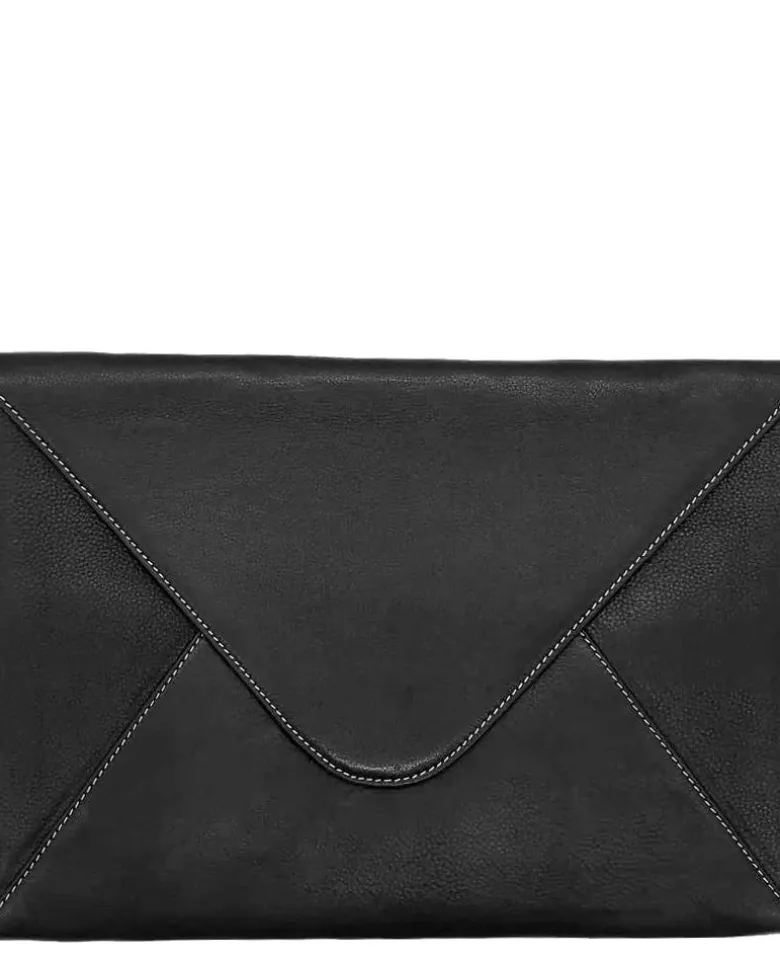 Porte-documents cuir marcel noir