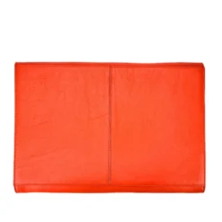 Porte-documents cuir marcel orange