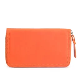 Portefeuille cuir ami orange