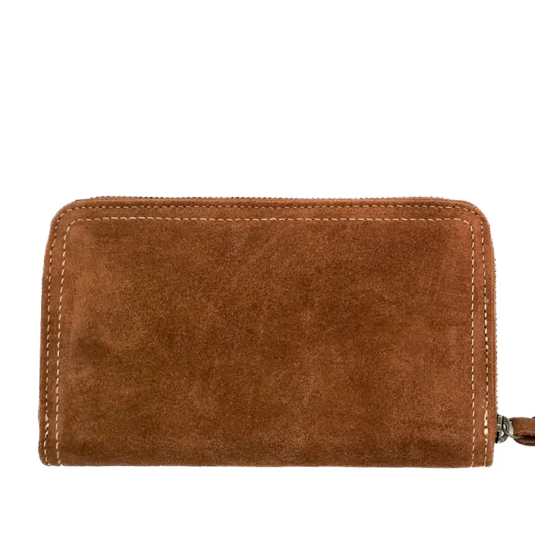 Portefeuille cuir ami suède