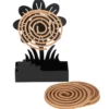 Porte-spirale de citronnelle en fer et 10 spirales de citronnelle à faire brûler
