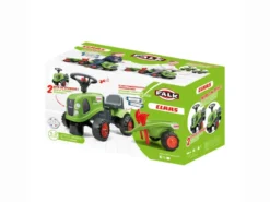 Porteur enfant tracteur claas avec remorque 1 à 3 ans - falk