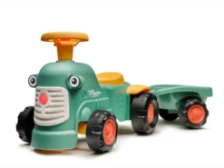 Porteur tracteur maurice vert avec remorque 1 à 3 ans - falk