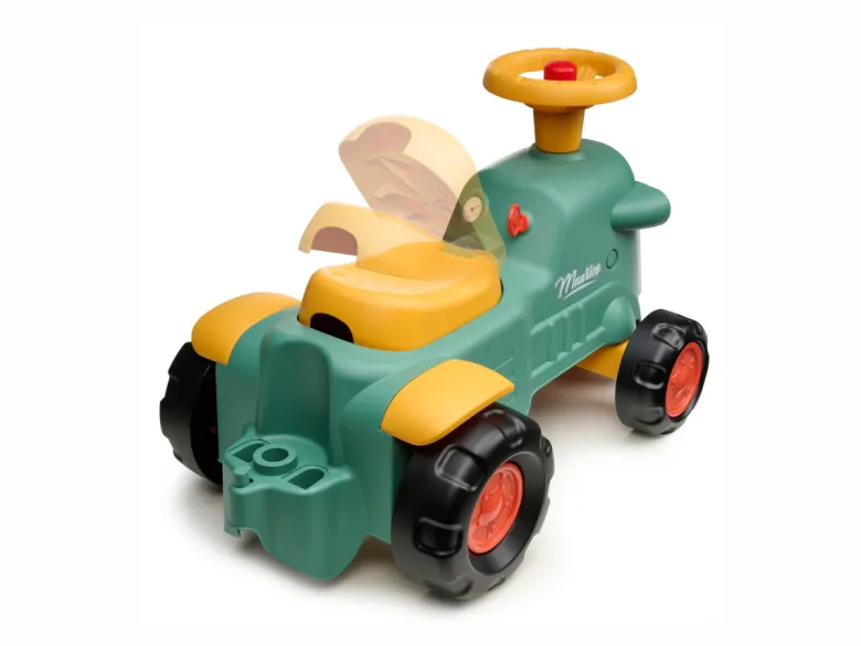 Porteur tracteur maurice vert avec remorque 1 à 3 ans - falk