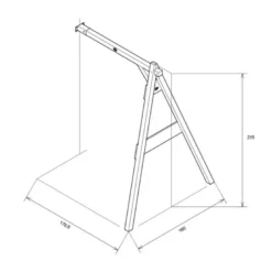Portique axi 1 agrés wall mount