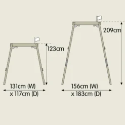 Portique balançoire 2 en 1 évolutif
