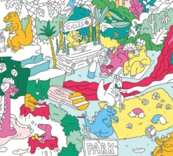 Poster à colorier - dinos