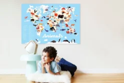 Poster en stickers -animaux - 5-10 ans