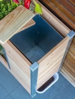 Potager balcon avec composteur