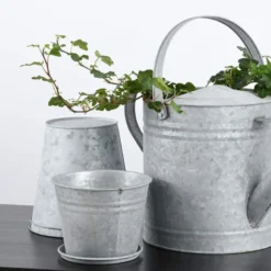 Pot de fleurs zinc 12 cm