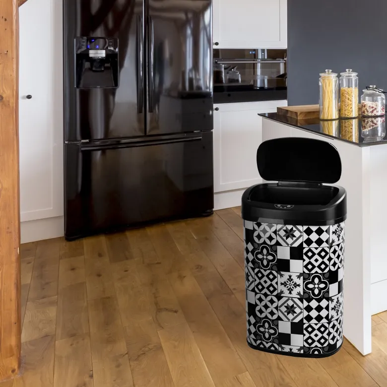 Poubelle automatique inox majestic 58l