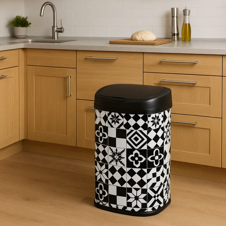 Poubelle automatique inox majestic 58l