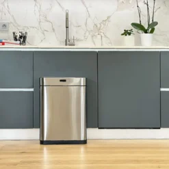 Poubelle automatique inox upper 60l