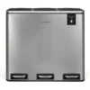 Poubelle de tri à pédale 3 x 18 l, inox edition - n°982