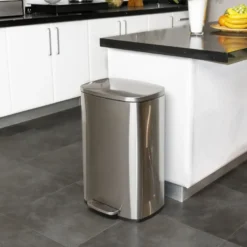 Poubelle à pédale inox admiral 50l