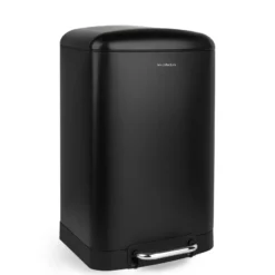 Poubelle à pédale 20l, black edition - n°505