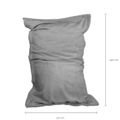 Pouf d'intérieur - gris clair