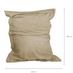 Pouf d'intérieur xxl - beige