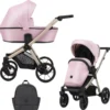 Poussette brav 2in1 bre-15 baby pink eco
