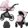 Poussette brav 2in1 bre-15 baby pink eco