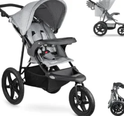 Poussette compacte pliable, 3 roues