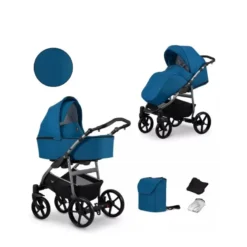 Poussette kunert bleu