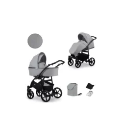 Poussette mata 09 gr grey cadre graphite
