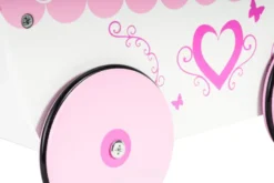 Poussette pour poupée en bois poussoir