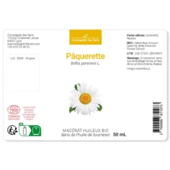 Pâquerette - macérât huileux bio 50ml