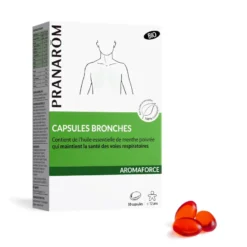 Pranarom - capsules bronches aux huiles essentielles - bio