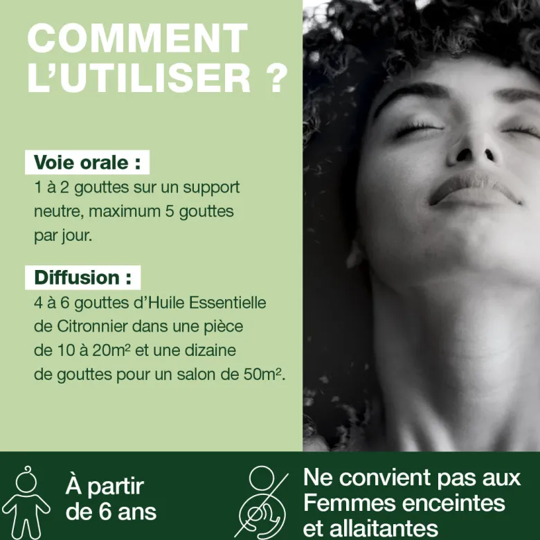 Pranarom - huile essentielle de citronnier - bio