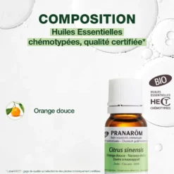 Pranarom - huile essentielle d'orange douce - bio