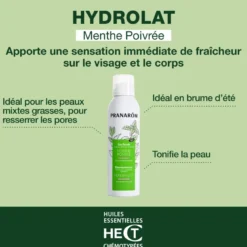 Pranarom - hydrolat de menthe poivrée - bio