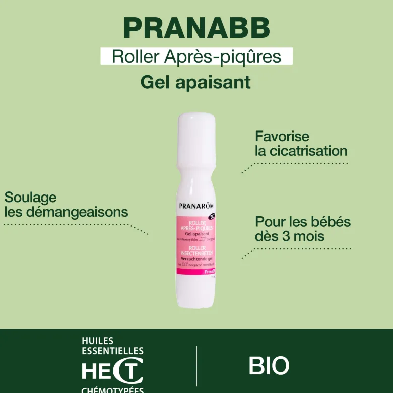 Pranarom - roller après piqûres bébé - bio