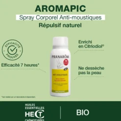 Pranarom - spray corporel - anti-moustiques - bio