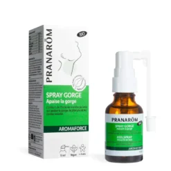 Pranarom - spray gorge apaisant aux huiles essentielles - bio