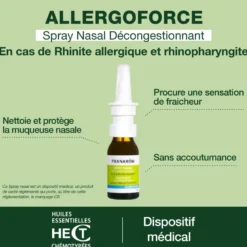 Pranarom - spray nasal décongestionnant pour rhinite allergique