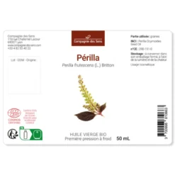 Périlla - huile végétale bio 50ml