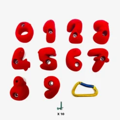 10 prises escalade enfant - nombre