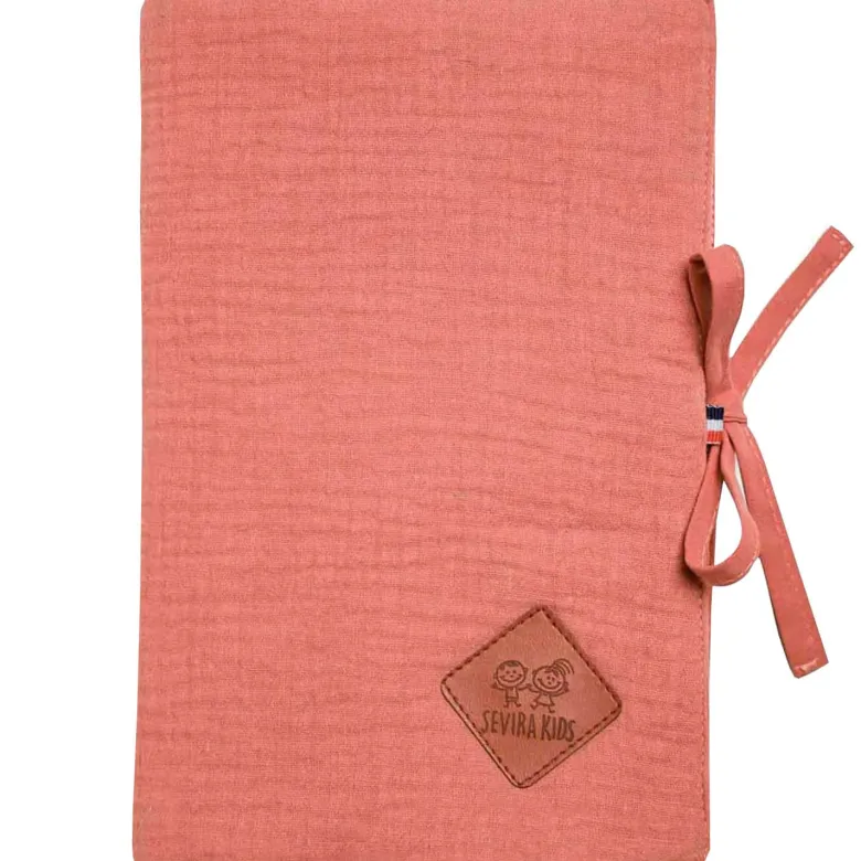 Protège carnet santé gaze coton jeanne