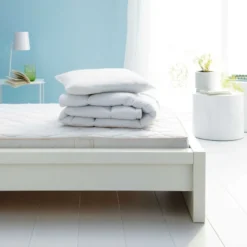 Protège matelas imperméable toucan blanc (60 x 120 cm)