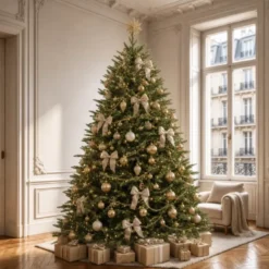 [prévente] sapin de noël artificiel réaliste 210 cm, 1350 embouts