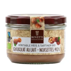 Pâte à tartiner bio noisettes chocolat au lait sans huile de palme