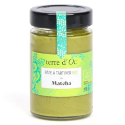 Pâte à tartiner bio saveur thé vert matcha 215 g terre d'Oc