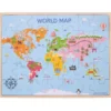 Puzzle de carte du monde en bois