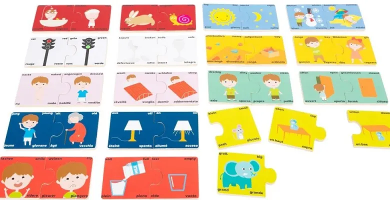 Puzzle didactique - les contraires