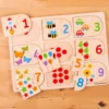 Puzzle d'images et de chiffres